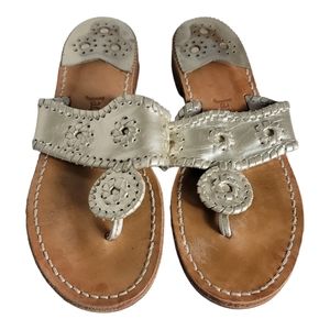 Jack Rogers hamptons flat thong sandals size 7